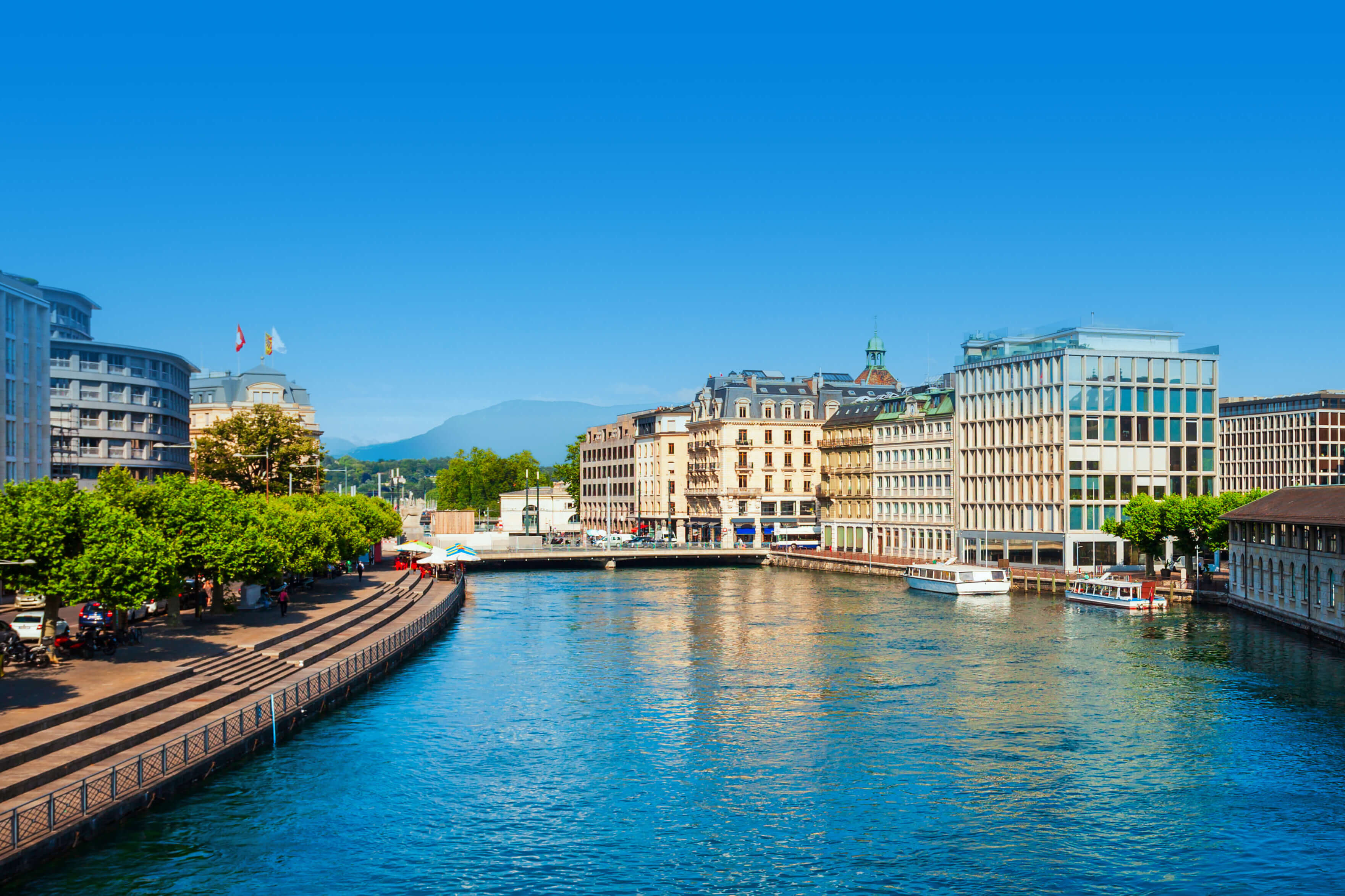 background image showing a city scape