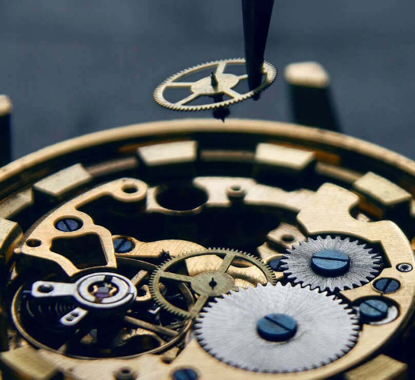 Inner workings of a watch